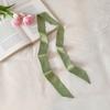 Bow Ties Long Silk Scarf Printed Long Ribbon Scarves Plaid Scarf  Collocation Clothing Accessories