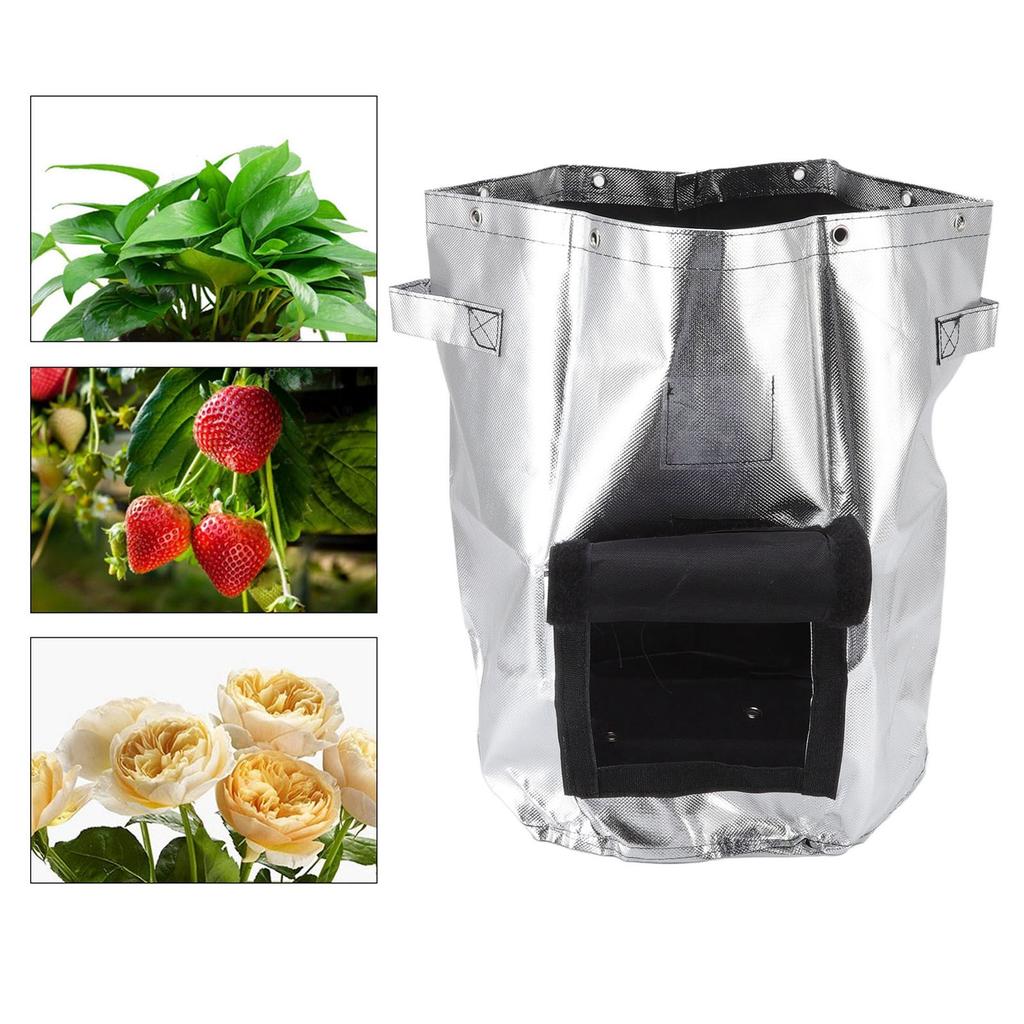 Silver Potato Grow Bag Waterproof Openable Planting Bucket For Plant Vegetable Flower