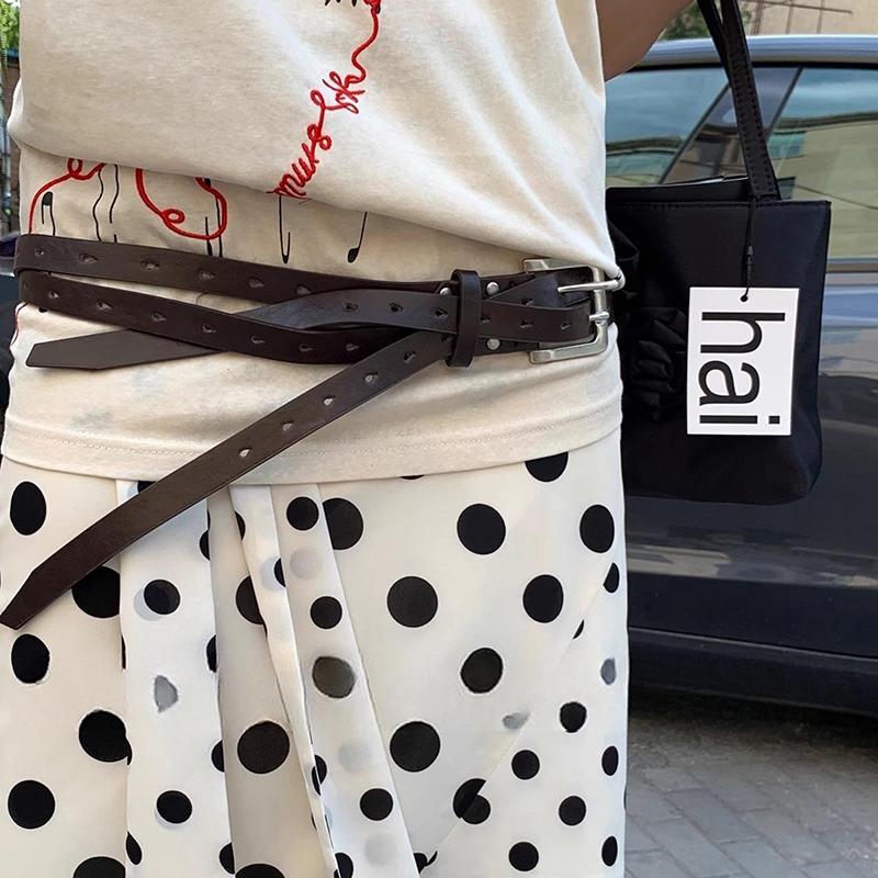 Design Sense Detachable Double-Breasted Belt For Women A Niche Personalized Versatile Belt With Skirt Jeans And Decoration