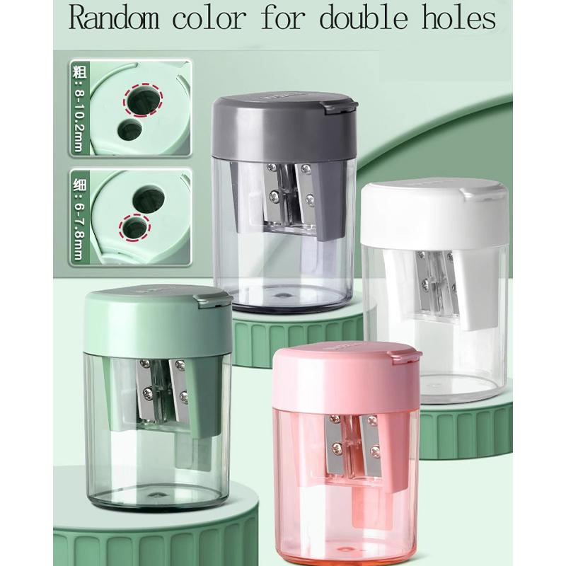 M&G Dual Hole Pencil Sharpener Cosmetic Pen Multifunctional Mechanical Precision Sharpener for Cosmetics Office School Supplies