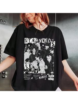 Camiseta Unisex Vintage Domination SKZ una camiseta casual hecha de algodón puro para fans y amigos