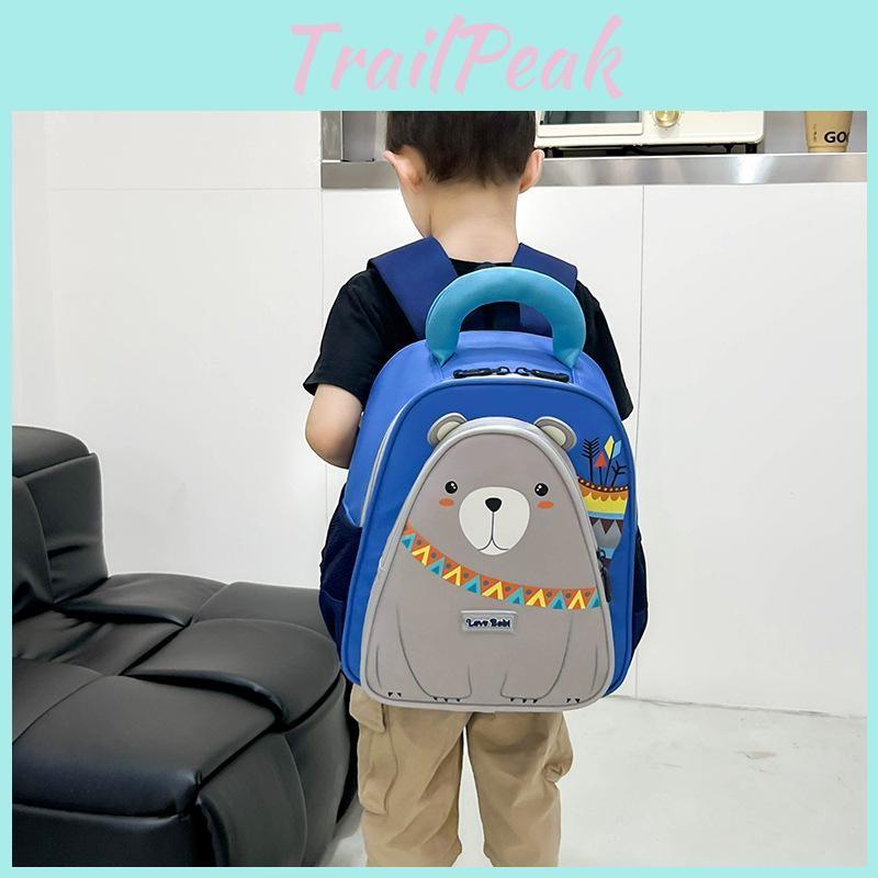 Small Penguin Bear Pattern Cartoon Toddler Backpack With Reinforced Stitching