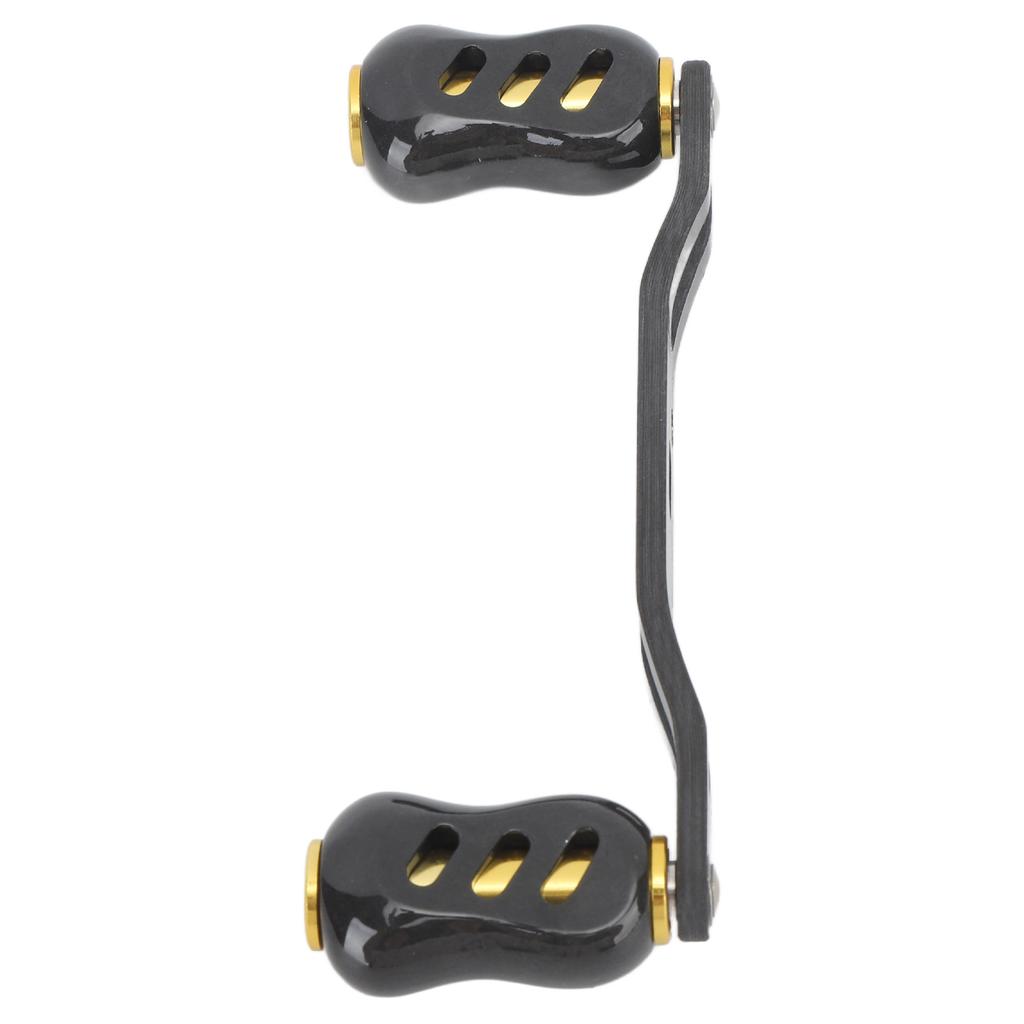 Fishing Reel Handle Carbon Fiber Double Handle Baitcasting Reel Rocker Arm 95mm Replacement for D S A Gold