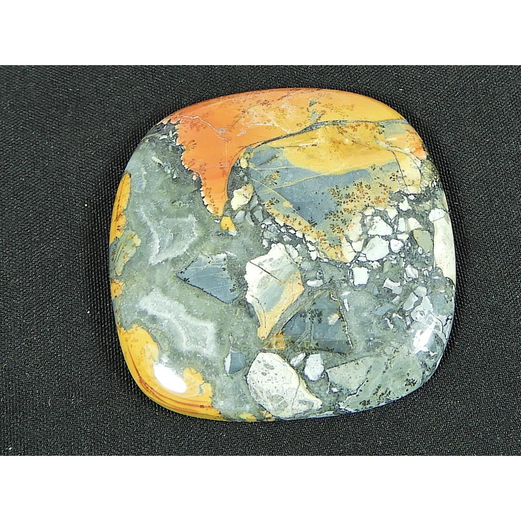 37X37X05MM Natural Malingano Jasper Cushion Cabochon Loose Gemstone 78Cts. SK-4708