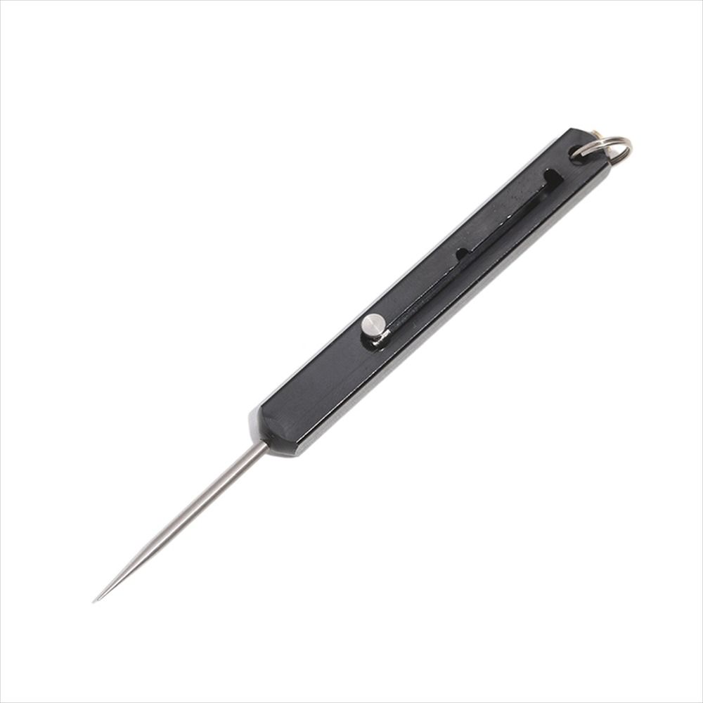 Telescopic Titanium Toothpicks Push-pull Fruit Toothpick Convenient Metal Toothpick Camping Tool
