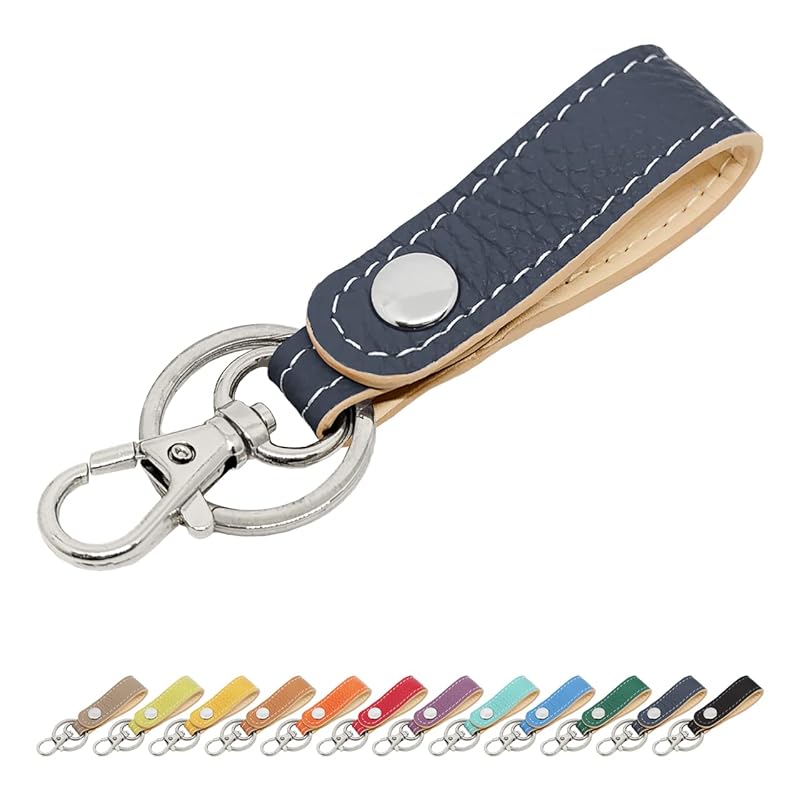

[leo&aoi] key ring key ring genuine leather snap button belt type bag charm genuine leather key ring cowhide leather key key ladies men s A little