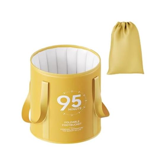 amleso Folding Bucket, Foot Bath Bucket, Foot Bath, Foot Bath Bucket, Deep Type, Simple Bucket, Deep Bucket, Outdoor Bucket, Travel Bucket, Camping