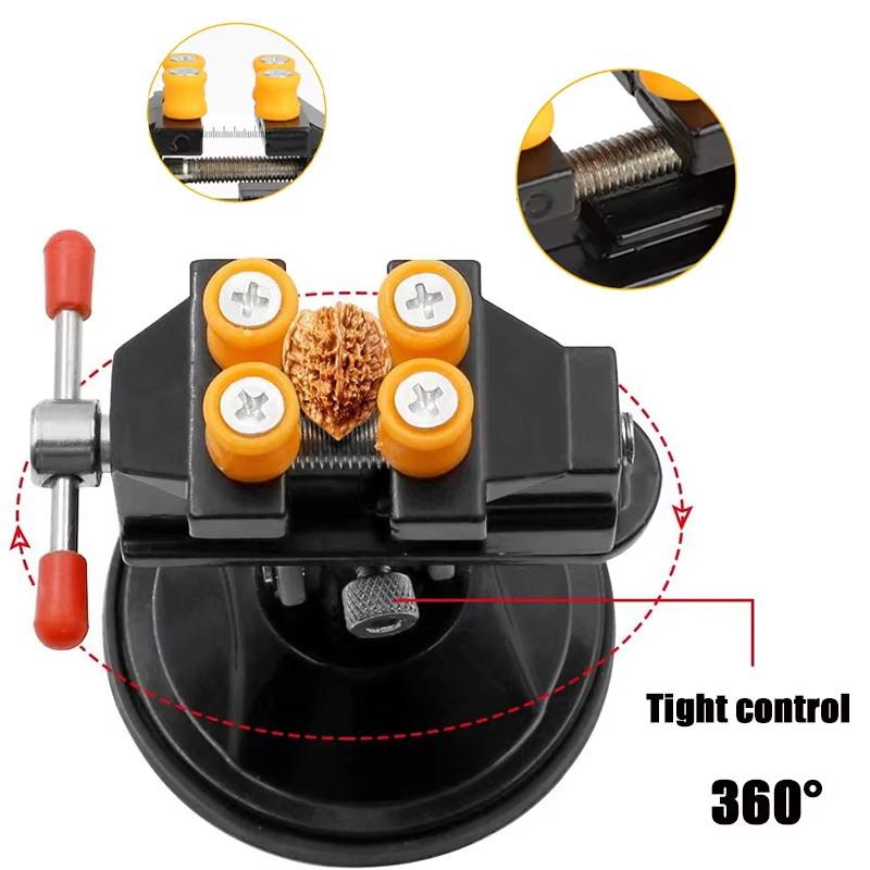 Universal Table Vise Clamp 360 Degree Rotatable Suction Fixer for DIY Craft Carving Sculpture Glass Metal Processing