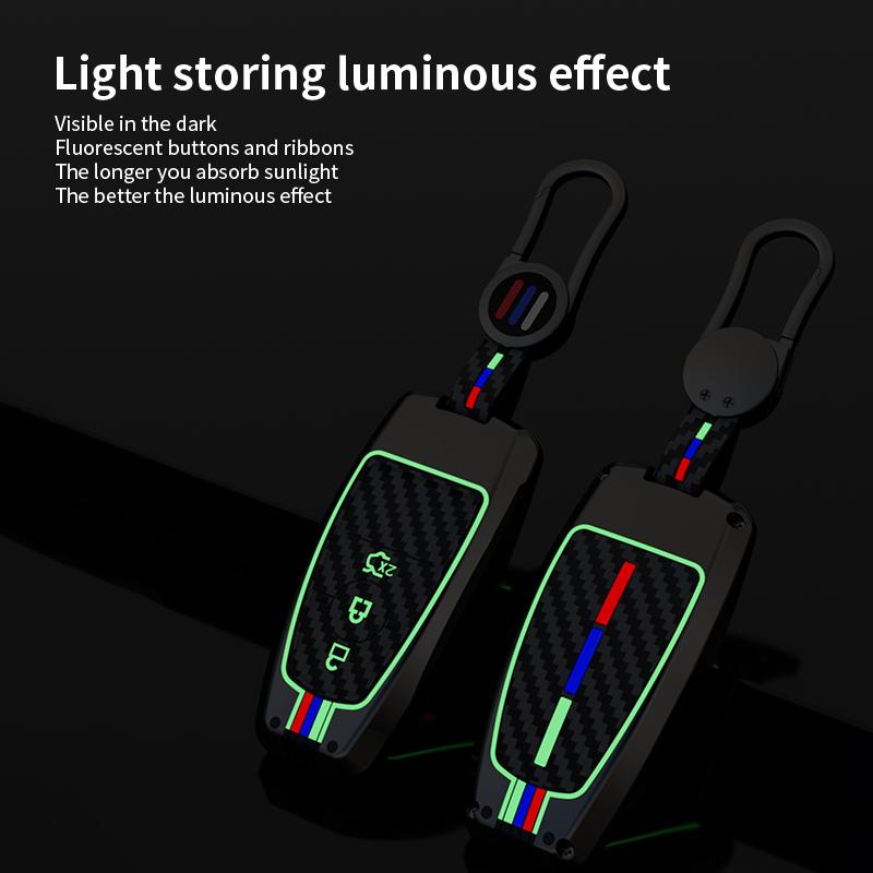 Car Remote Key Case Cover Shell Fob For Ford Edge Fusion Mustang Explorer F150 F250 F350 Ecosport Protector Holder Keyless