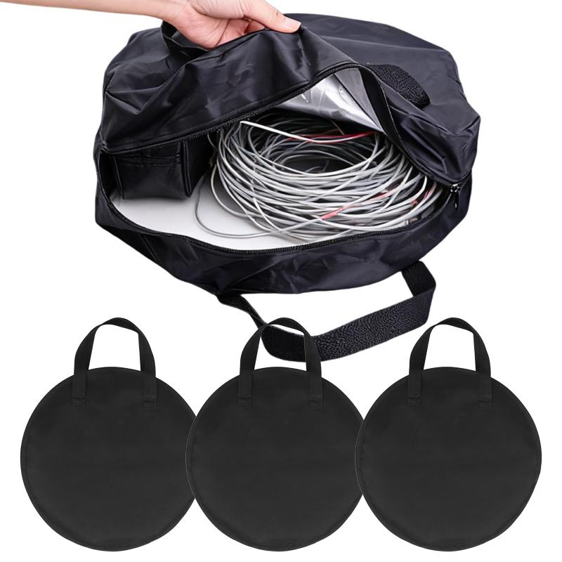 Black Case Motorhome Gardening Portable Heavy Duty Cable Organizer RV Parts Car RV Caravans Wire Cable Harness Storage Bag
