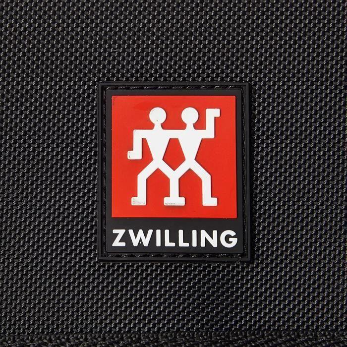 Mallette À Couteaux - ZWILLING - Vide - Nylon Noir - 17 Emplacements - 49,5 Cm X 26 Cm X 11,2 Cm