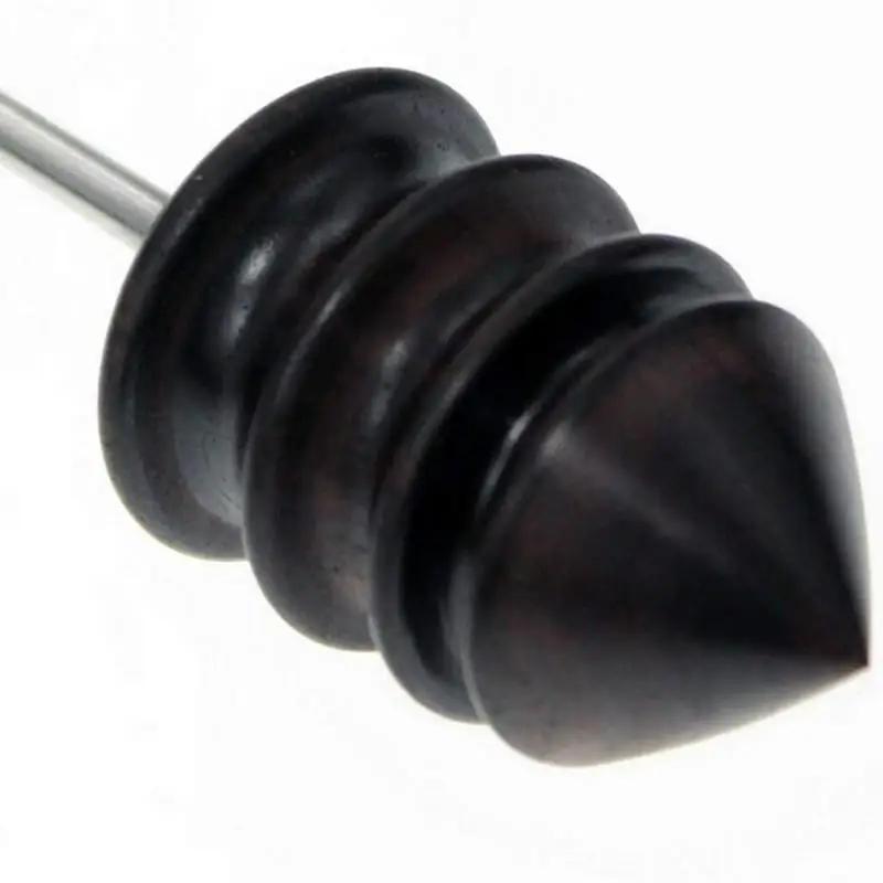 2pcs/set Pointed Tip Leather Burnishing Tool Leather Edge Burnisher Leather Slicker Tool Set Burnishing Wheel of Supplies