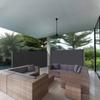 Retractable Side Awning Outdoor Patio Pool Water Repellent Garden Terrace Sun Shade Screen Privacy Divider Deck Wind Fence