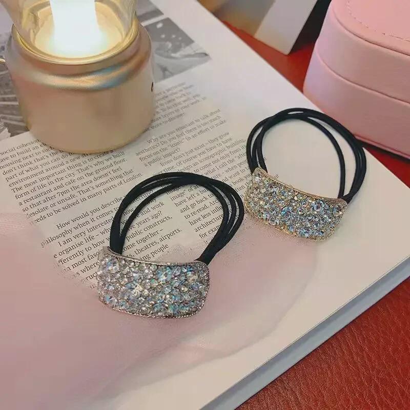 

Супер блестящая геометрическая резинка для волос со стразами - корейский Dongdaemun