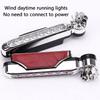 Wind Power Front Light, 1 Pair LED Car Daytime Running Light with 8