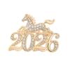 SKEDS Zodiac Horse Year Series Brooch High-End Luxury Chinese Style 2026 Birth Year Accessory Exquisite Animal Pin Gift