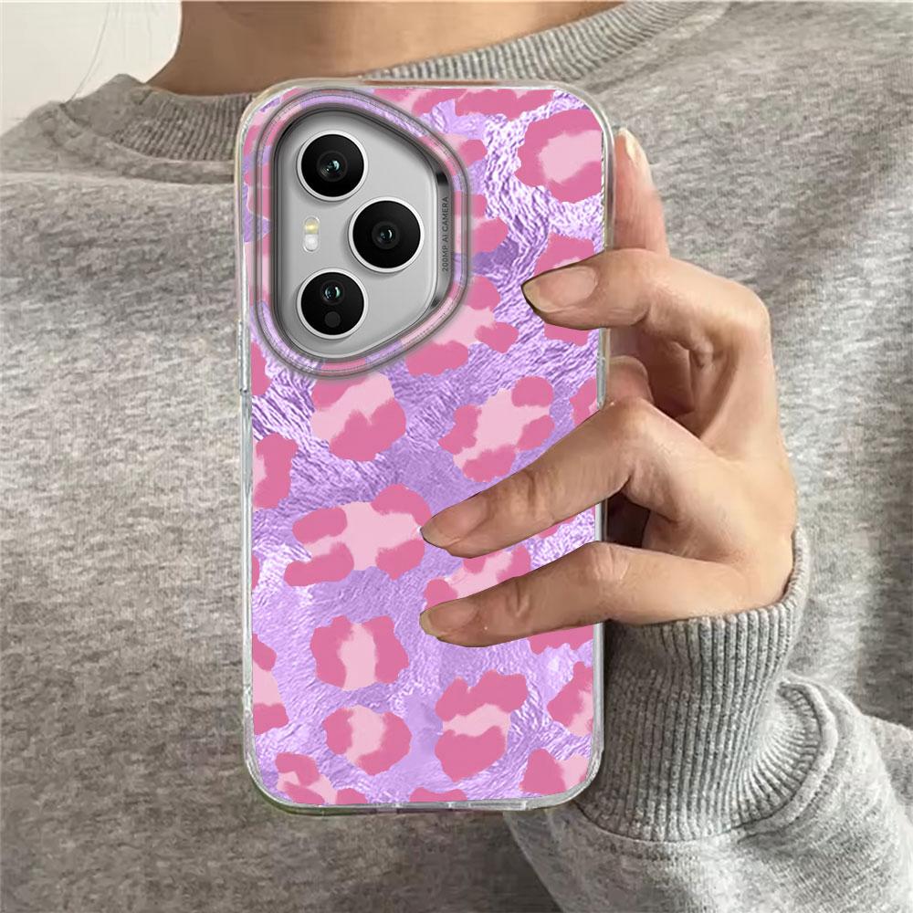 Retro Gradient lila Leopard Handyhülle für Honor 400 200 90 Smart Pro Magic7 6 5 70 Lite X9a X9c X9b X8b X8a X8c X7c X6c Hülle