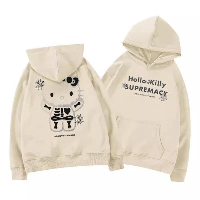Women's Cozy Japanese Cat Hoodie: Stylish Autumn/Winter Fashion