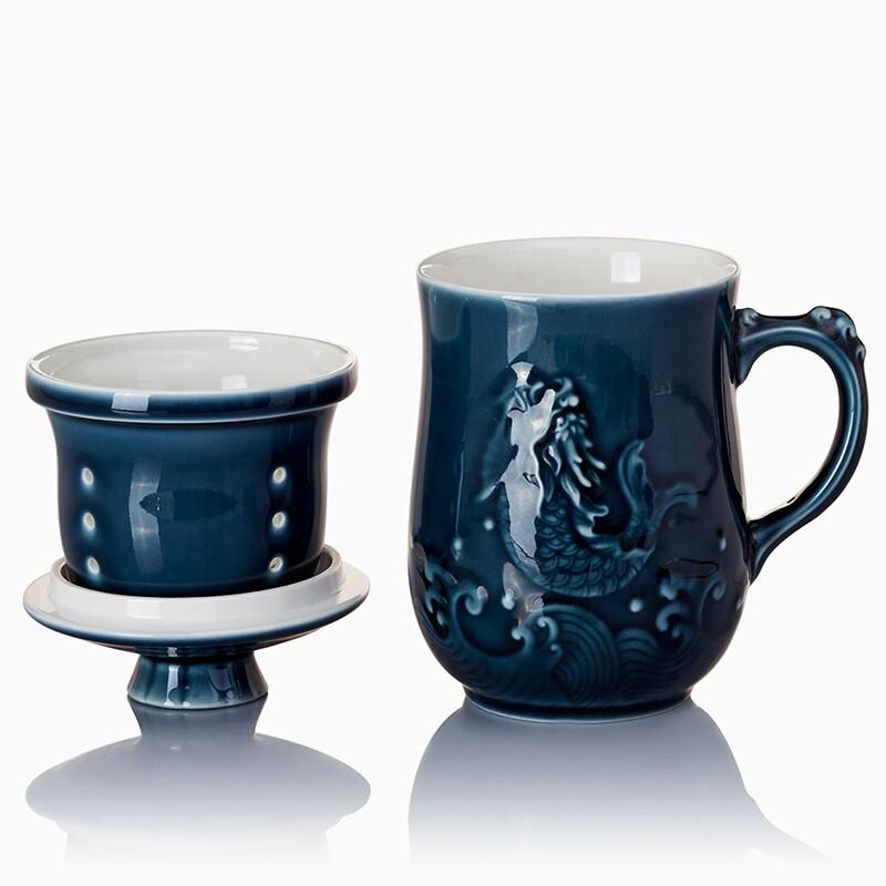 Qiantangxuan Fish Leaping Dragon Gate Tea Mug