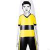 Nafukovací fotbalový tréninkový manekýn Boxovací pytel ,Defender Wall Trainer
