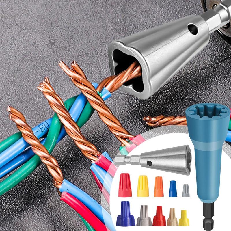Wire Nut Twister Twist Connector Socket Cable Stripper Drill Attachment For Outdoor Industrial Work Network Automotive Repair