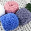 3pcs Soft Polyester Chenille Yarn 100% Pure Thick Cozy for DIY Knitting and Crocheting Ideal for Scarves Sweaters Blankets Light Purple/Yellow/Pink