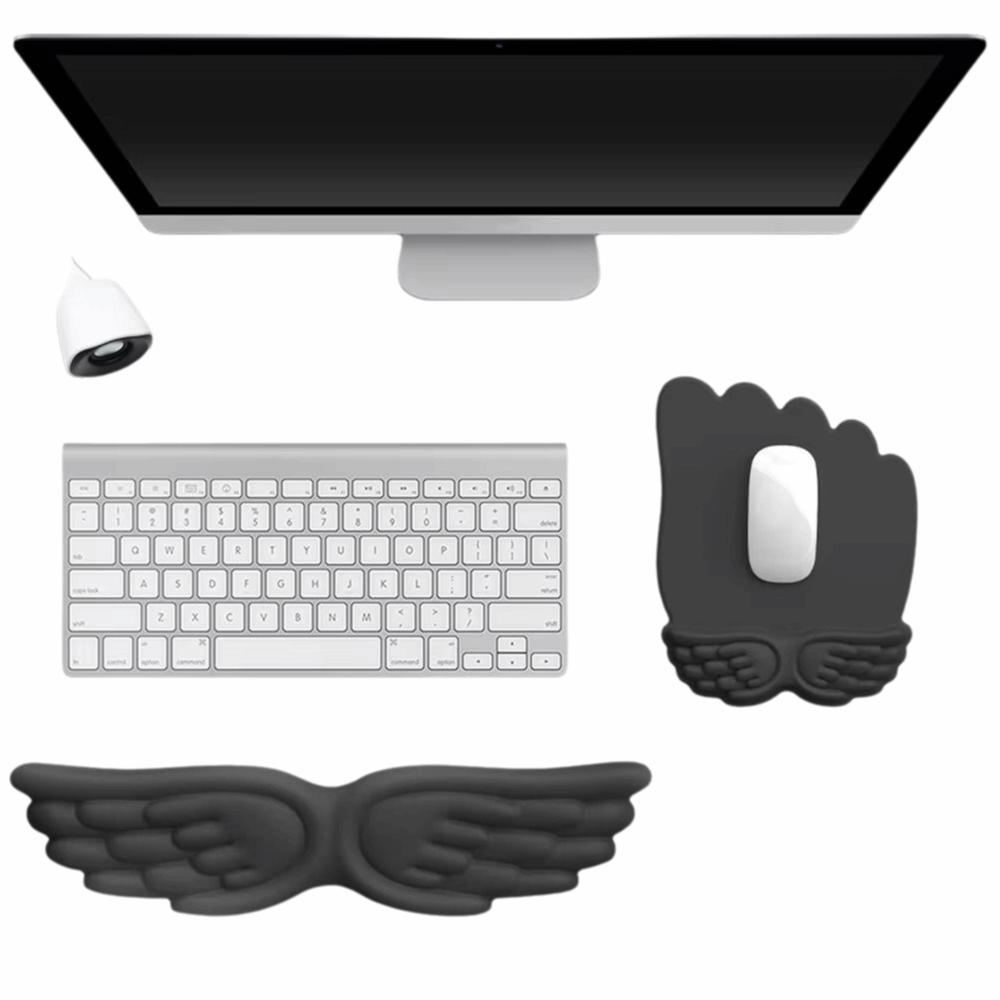 Creative Ergonomic Mouse Cushion Wing Design Keyboard Hand Rest Protection Rest