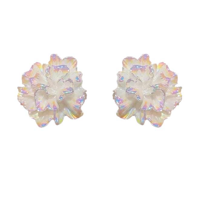 Mori Style Camellia Flower Stud Earrings: Niche Rose Design, Japanese & Korean Fashion, Small Fresh Fairy Earrings for Women