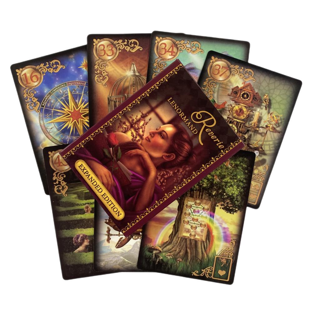 Reverie Lenormand Oracle Cards Full English Cards Deck Tarot Divination Wisdom Fate Family Party Expanded Edition Board Game