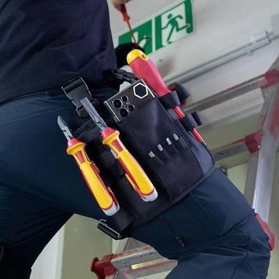 1 Pz Cintura da lavoro Borsa portautensili Cintura per gamba Organizzatore di utensili Pochette Tattica da vita Porta utensili da vita per Manutentore Falegname