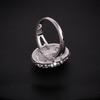 Fashion Rhinestone Engagement Wedding Rings for Women Valentine’s Day Anniversary Gift