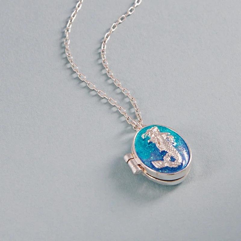 

Overseas Ocean Wind Open And Close Necklace Shell Shape Open And Close Pendant Necklace Gift