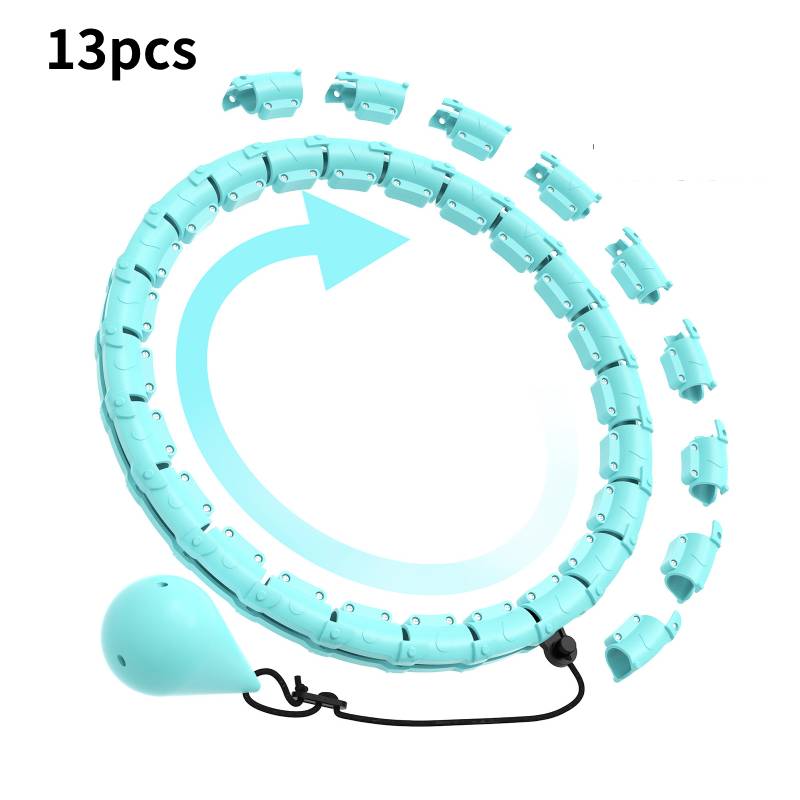 

Intelligent Detachable Womens Fitness Reducing Abdominal Exercise Cyan 13pc,Hollow