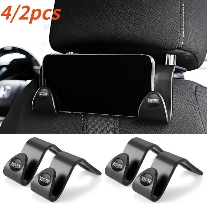 ctznhv1 4/2pcs ABS Car Seat Back Hooks Storage Holder Hook for Cadillac Badge ATS CTS Escalade SRX XTS XT5 STS CT5 CT6 BLS DTS Deville