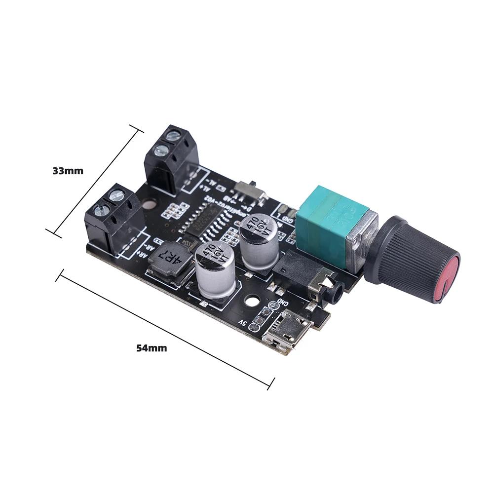 Stereo Power Amplifier Board 5W+5W Dual Channel Power Amp Board with Volume Control Sound System for Speaker Sound System DIY