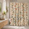 Winter Forest Floral Abstract Print Polyester Shower Curtain Bathroom Decor Bathtub Curtain with Hooks Multiple Designs