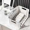 Multi-Function WiFi Router Storage Box Wireless Modem Multi-Port Signal Open Shelf TV Set-Top Box Holder with Power Cord