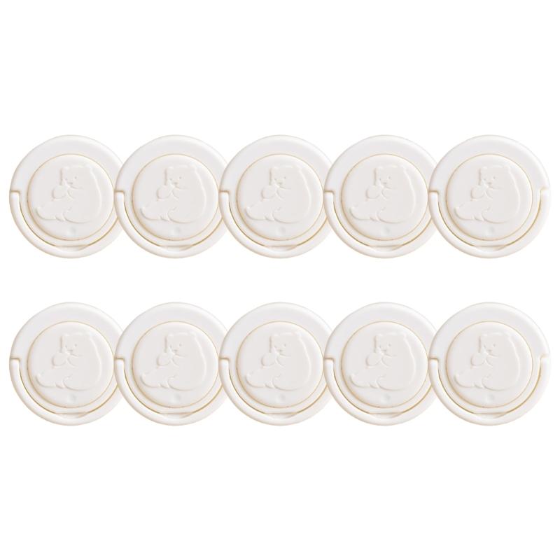 Baby Proof Plug Cover, 10Pcs Socket Protector with Concealed Handle for Toddler Safety Electric Shock Prevention 1