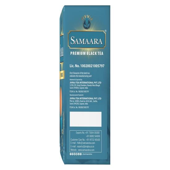 Samaara Tea 250gm | CTC Assam Premium Black Leaf Tea | Chai Patti Powder | Jar 250 g