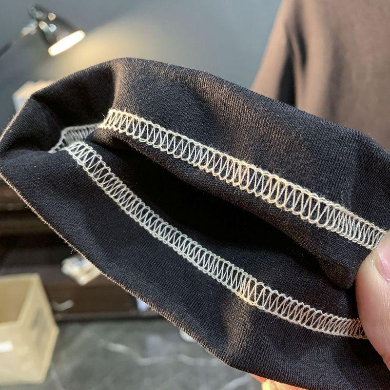 Pánské letní tričko Módní Letní Potisk Výšivka Krátký rukáv Pánské Spuštěné rameno Ležérní Pulovr s kulatým výstřihem