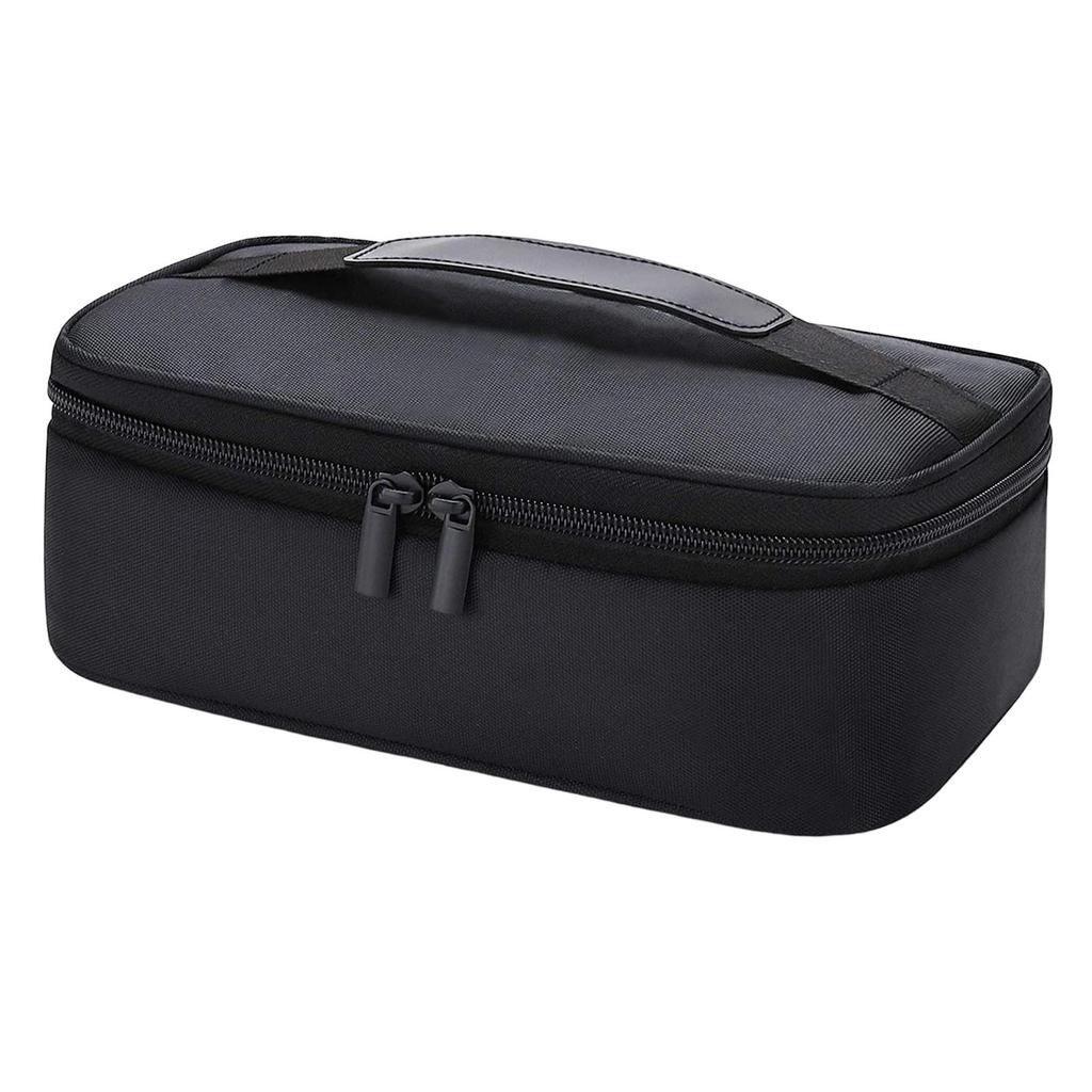 Portable Insulated Lunch Box Leakproof Tote Bag for Picnic Office Work Black