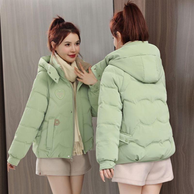 

Модная толстая зимняя куртка для женщин свободного кроя и теплая одежда XXL зелёный