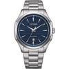 Men's Analog Eco-Drive Solar Watch 32023842 Silver Bracelet One Size