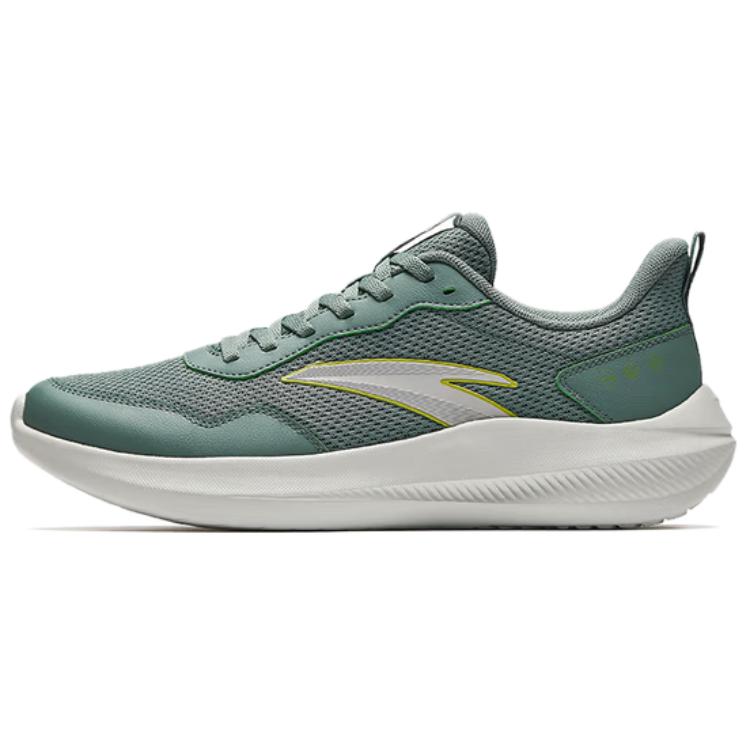 

Anta Sunny Sky Trendy Comfortable Shock Absorbing Non-Slip Lightweight Low-Top Urban Commuting Running Shoes Men sneaker Green Gray 912615541-7 44