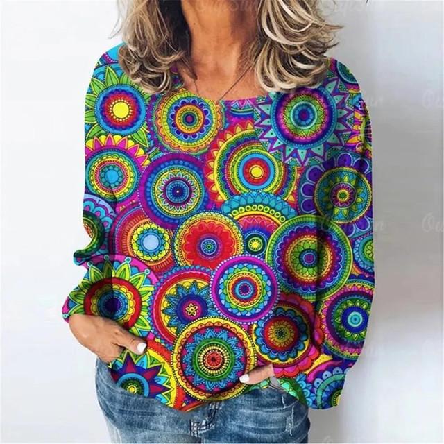 

Осенний женский пуловер VersatileY2k, модный повседневный свободный и удобный свитшот с круглым вырезом с графическим принтом, уличная одежда 2023 XXXL