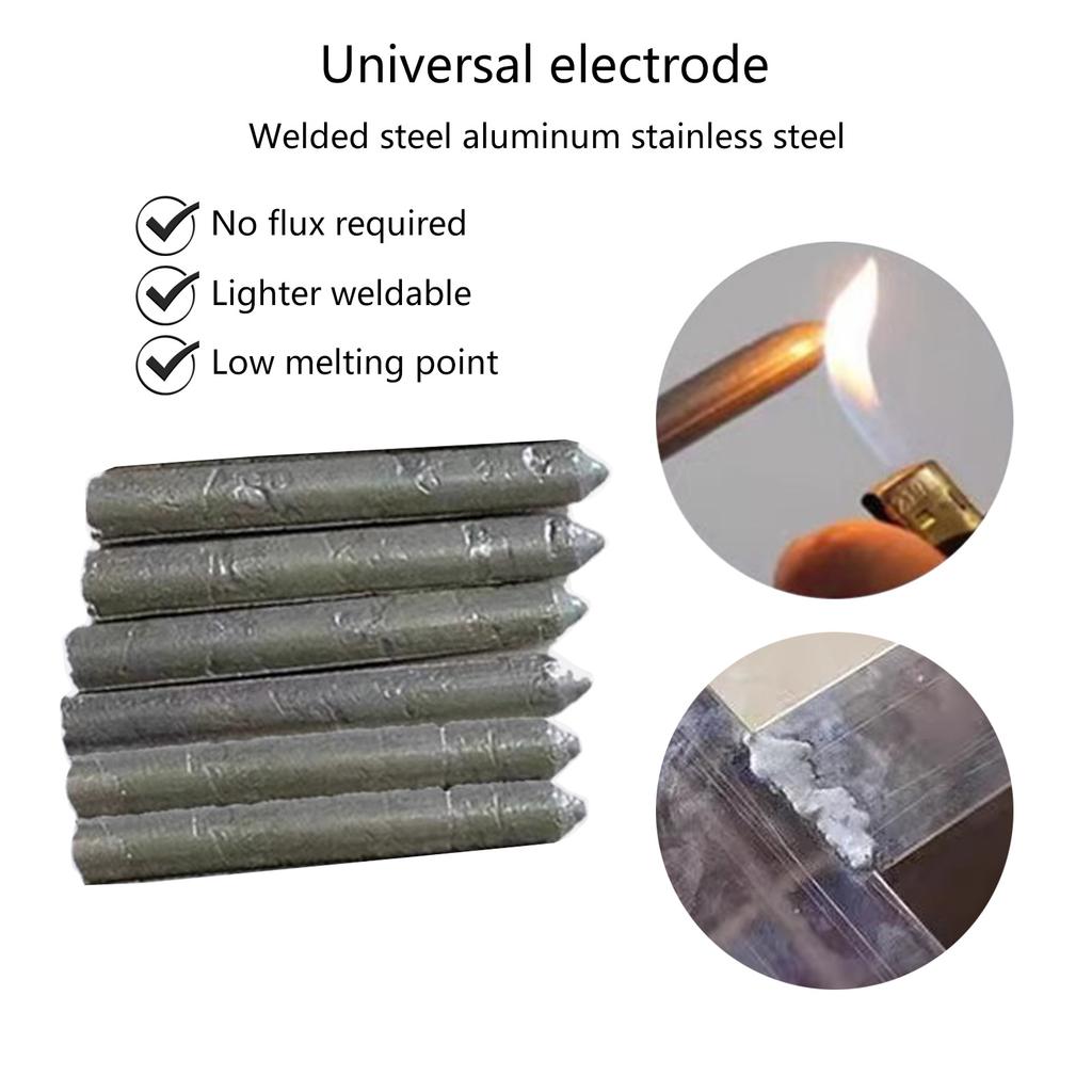 3/6/9 Stück Metall Universal Niedrigtemperatur Easy Melt Schweißstäbe Easy Melt Aluminium Schweißstäbe Mehrzweck Kupfer