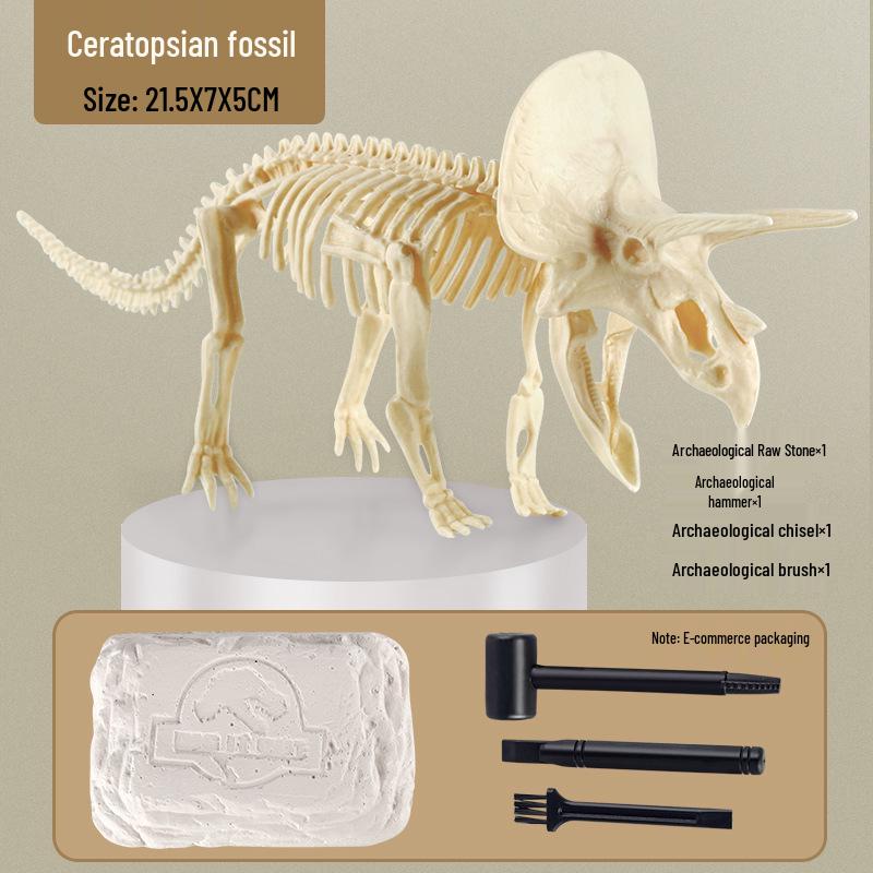 Archaeology Dig Kit: Dinosaur Fossils & Mermaid Gems - DIY Treasure Hunt Toy for Kids