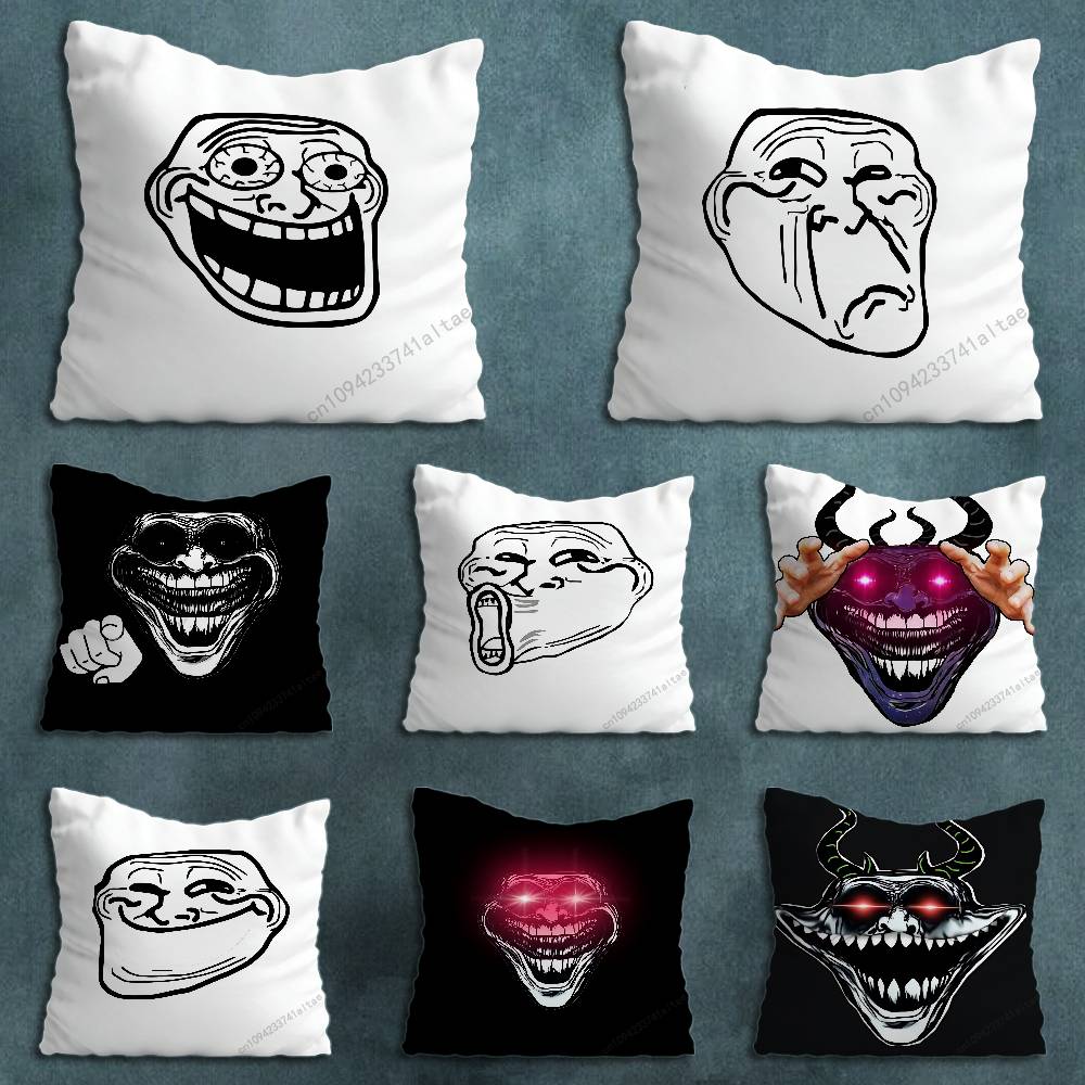Funny Meme TTroll FFace Pillow Case For 30x30cm45x45cm55x55cm For Home Bedroom Decoration And Protector