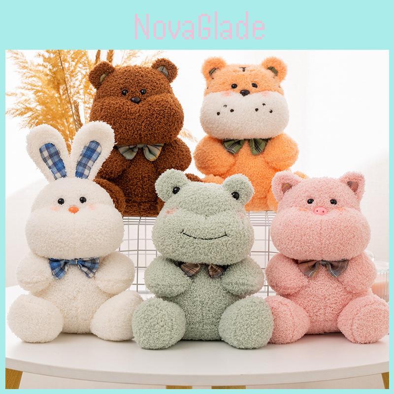 Niedliche Plüschpuppe, Kaninchen, Schwein und Bär – ein süßes Stofftier als Geschenk für Kinder und Sammler