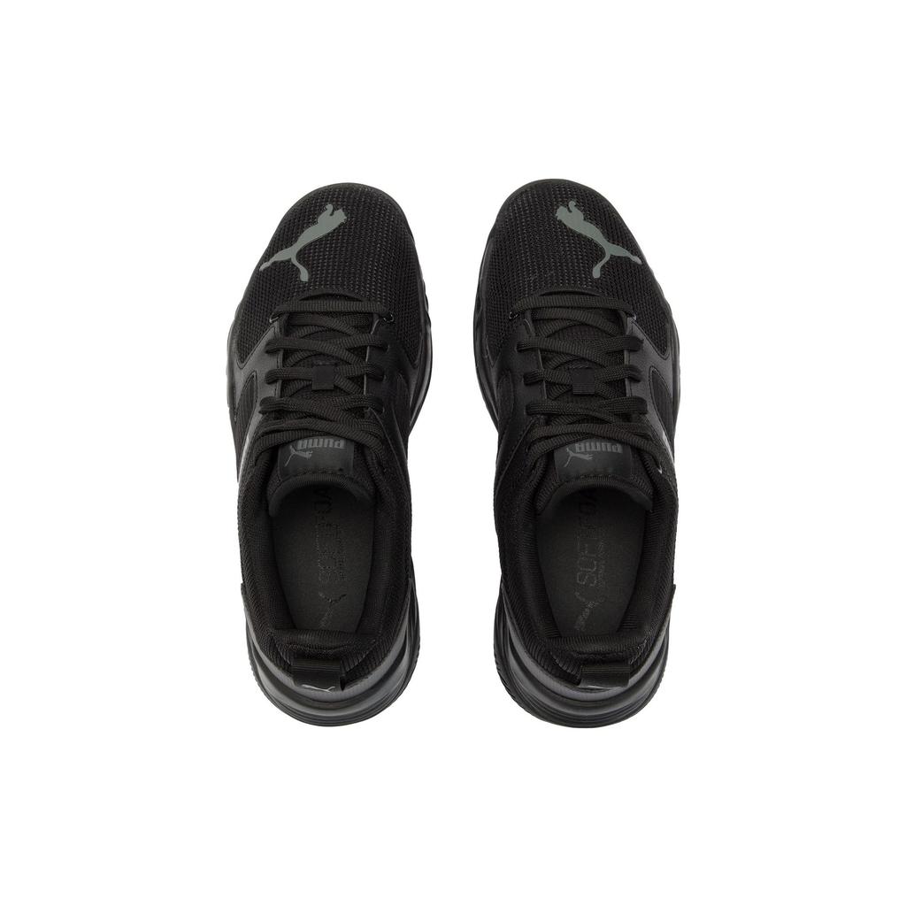 Puma Rebound Future Cage Stoff Leder Synthetikleder Sport Komfort Low Top Lifestyle Freizeitschuhe Unisex Freizeitschuhe Schwarz 383856-01